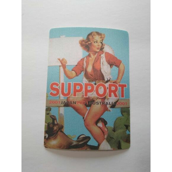 Bob Dylan Backstage Pass Original 2001 World Tour Folk Rock Music Sexy Lady Blue - Picture 4 of 5